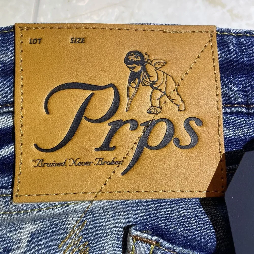 PRPS Mens Jeans Distressed Cayenne Size 40 Blue Jeans Japanese‎ Denim Designer